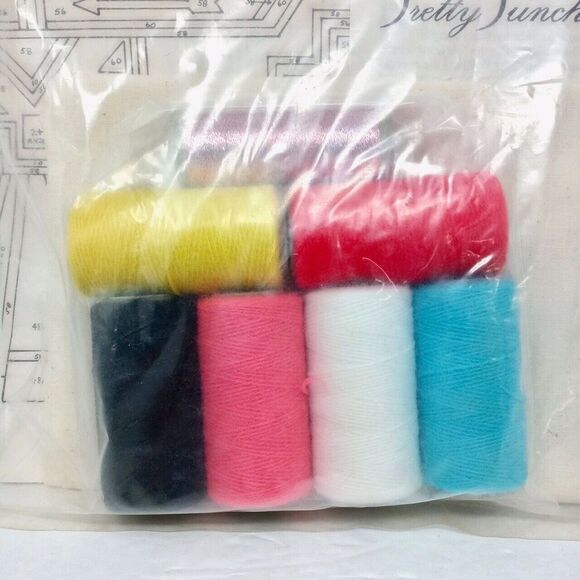 Vintage PRETTY PUNCH Needle Hook Embroidery Kit Aztec Southwestern - Lot of 2 - Picture 6 of 6